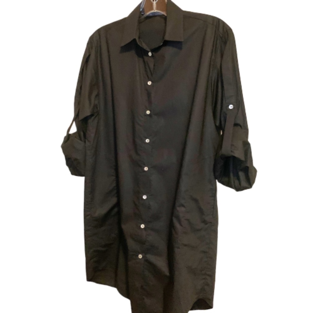 Zara Basic Long Sleeve Black Tunic S